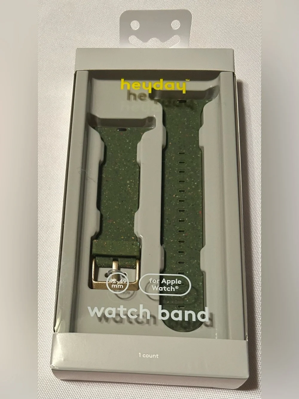 heyday Olive Green Speckled Apple Watch Band